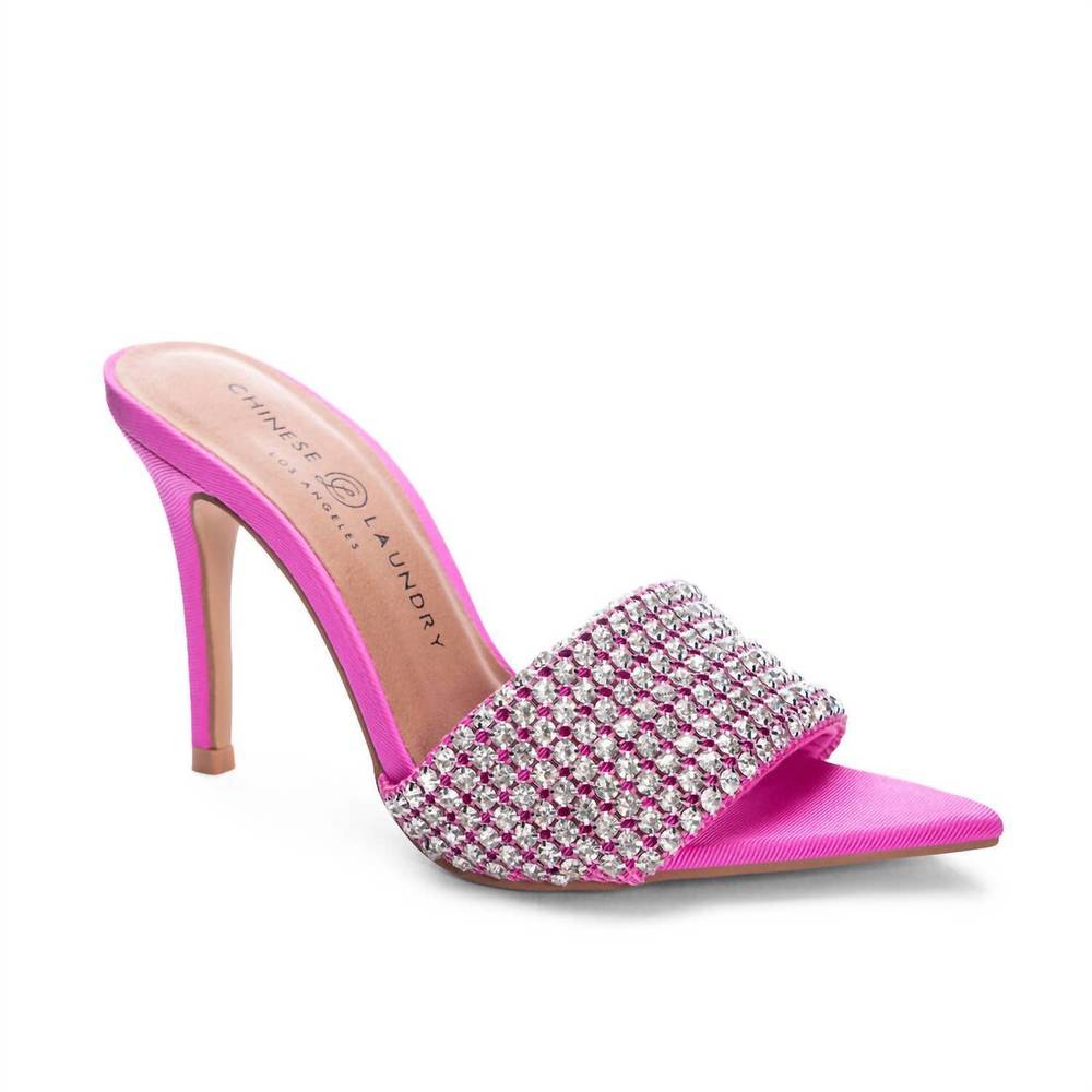 Chinese Laundry Fuchsia Rhinestone Heels